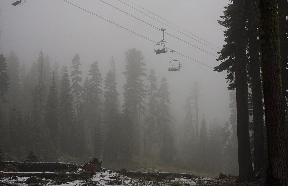 AP : This rare August snow follows a season marked by extreme heat and disruption. 